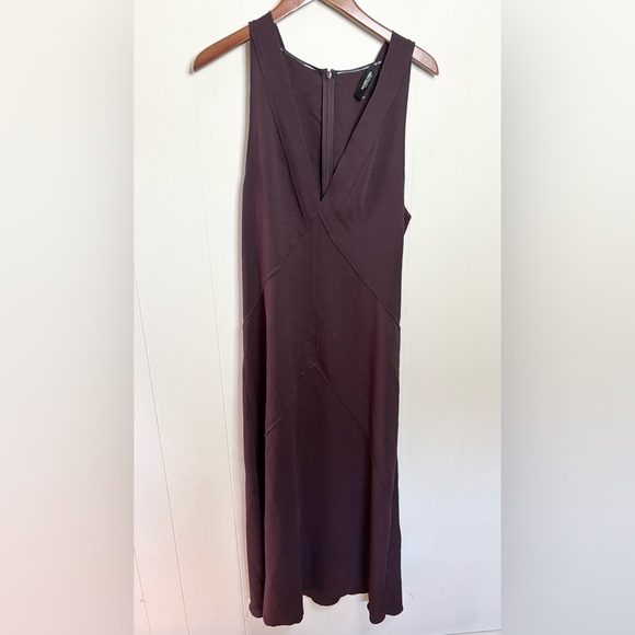 Rachel Comey maroon purple sleeveless midi maxi dress size 8 - Picture 1 of 5